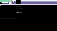 Desktop Screenshot of mapresearch.com